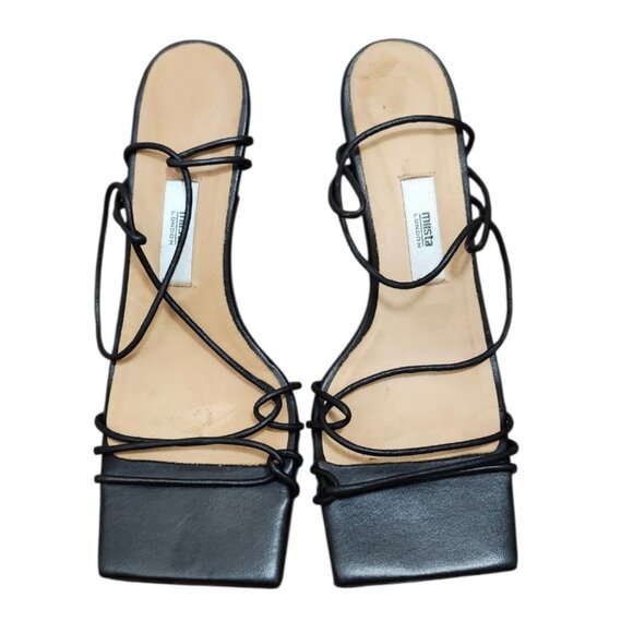 MIISTA Strappy Square Toe Sandal Size EU 37/US 6.5 - Picture 2 of 12